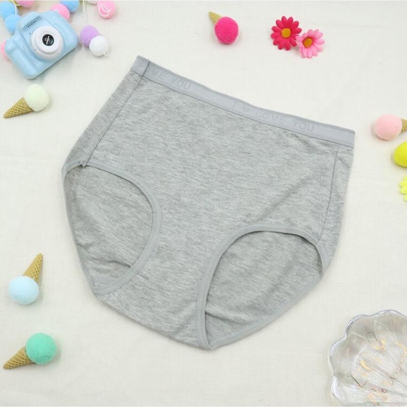 純棉素面英文字褲頭內褲 中高腰 M/L/XL碼 3813 圖片