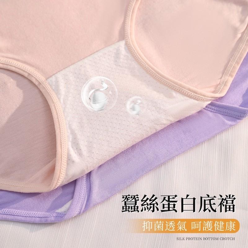 蠶絲蛋白褲底莫代爾素面高腰內褲 高腰 L/XL碼 250 圖片